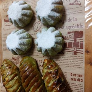 【細谷千恵美先生】抹茶とホワイトチョコのパン