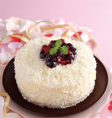 純白のチーズケーキ ダブルベリーソース添え のレシピ 作り方 Abc